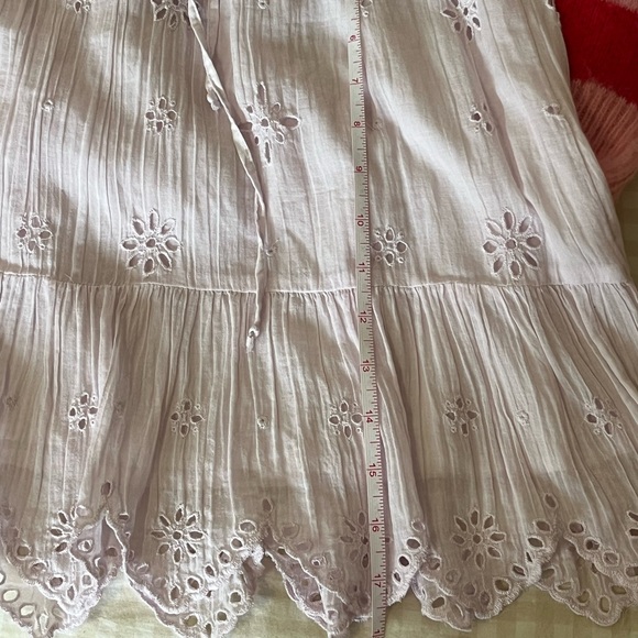 Aerie/American Eagle Light Pink Eyelet 100% Cotton Mini Skirt - Picture 2 of 6